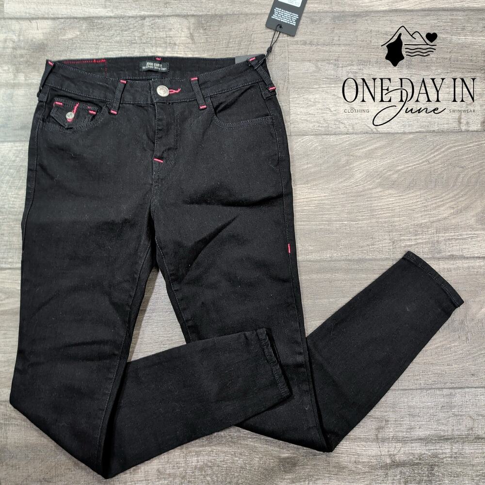 True Religion Jennie Curvy Mid Rise Super Skinny Jeans Size 2 (26)